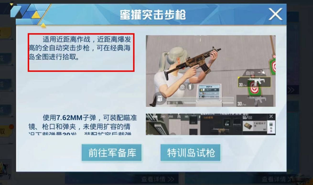 《和平精英》蜜獾突击步枪配件搭配