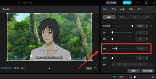 《剪映专业版》视频画面调整