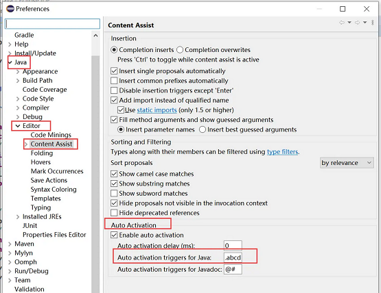 《Eclipse》怎么自动补齐代码