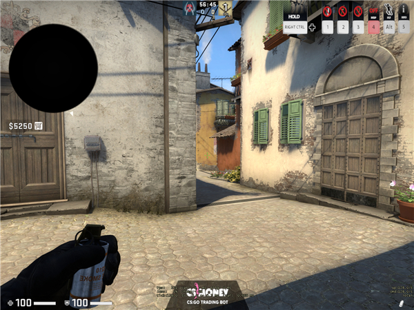 《CSGO》实战 Inferno单向烟技巧