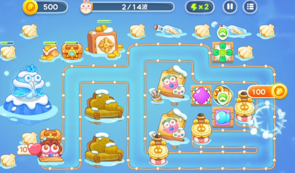 附件1656491073.png 《保卫萝卜4》阿波尼克号第60关满血通关攻略