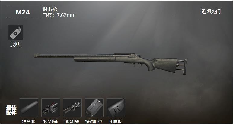 《和平精英》M24狙击枪武器测评