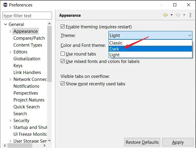 《Eclipse》怎么设置背景颜色