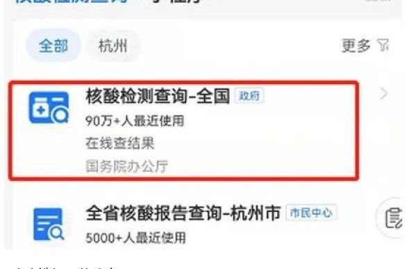 《支付宝》怎么查亲属核酸检测报告