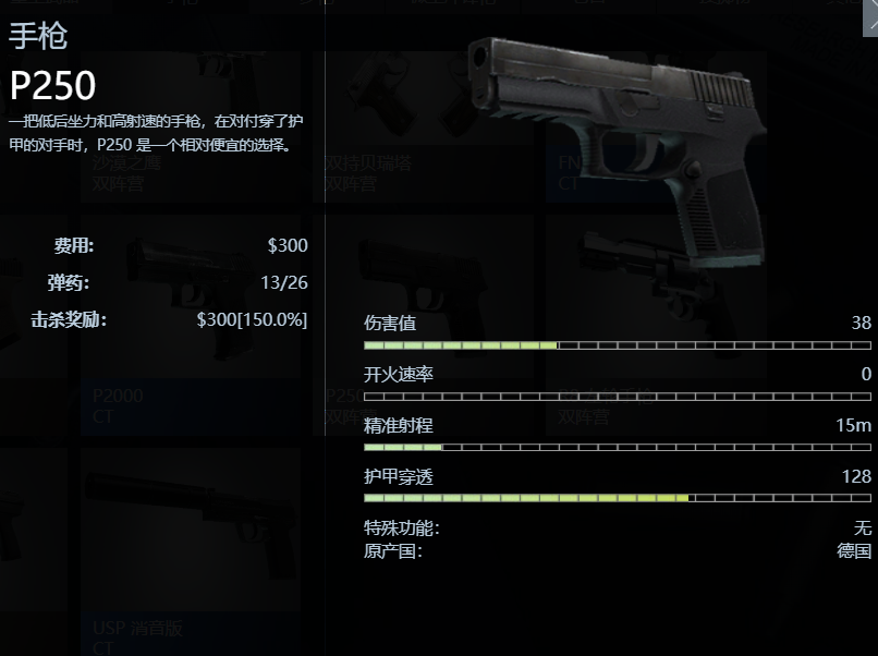 《CSGO》手枪P250图鉴介绍