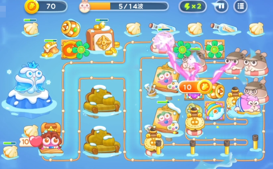 附件1656491084.png 《保卫萝卜4》阿波尼克号第60关满血通关攻略