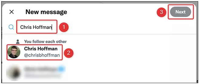 手机《推特》怎么发私信