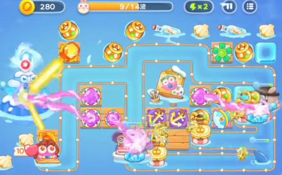 附件1656491089.png 《保卫萝卜4》阿波尼克号第60关满血通关攻略