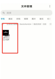 《百度网盘app》下载的文件怎么导出来