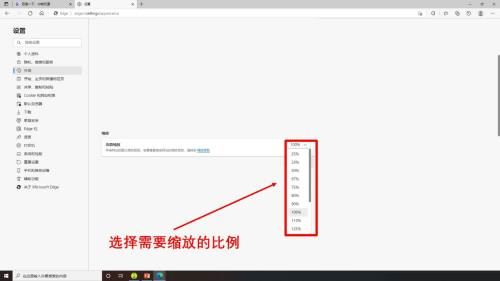《Edge浏览器》怎么调整缩放比例