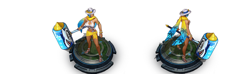 《王者荣耀》钟无艳英雄皮肤 海滩丽影介绍