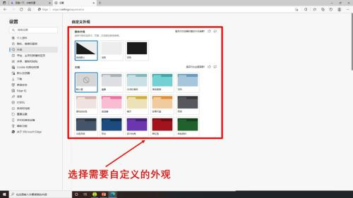 《Edge浏览器》怎么自定义外观