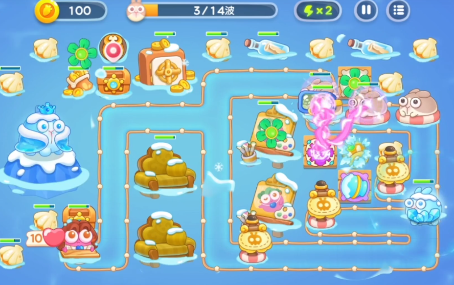 附件1656491075.png 《保卫萝卜4》阿波尼克号第60关满血通关攻略