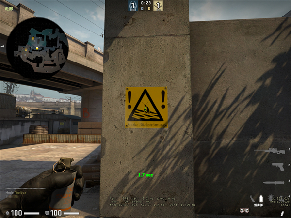 《CSGO》实战 Overpass单向烟技巧