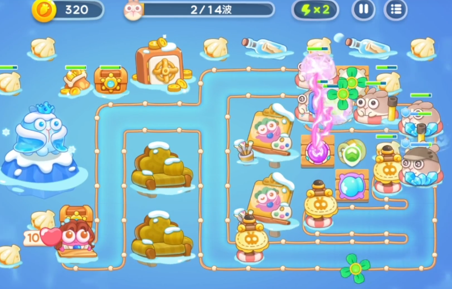 附件1656491068.png 《保卫萝卜4》阿波尼克号第60关满血通关攻略