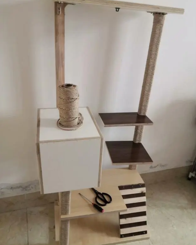 猫爬架我是这样做的