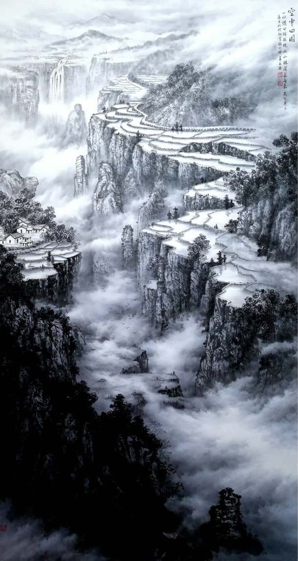 1525号-作品名称:空中田园。尺寸:180cm乘97cm。2020年创作。.jpg 1525号-作品名称:空中田园。尺寸:180cm乘97cm。2020年创作。.jpg