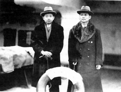 齐如山(右)与梅兰芳摄于加拿大 齐如山(右)与梅兰芳摄于加拿大