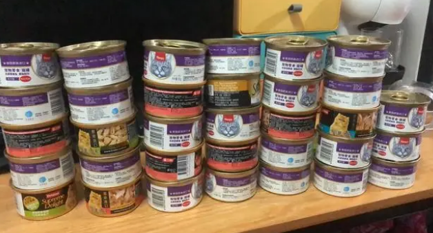 顽皮猫粮罐头，大块鱼肉满足猫咪挑剔的味蕾