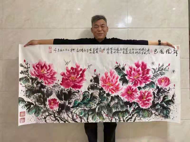 《新園国色》180Cmx98Cm 2021年3月.jpg 《新園国色》180Cmx98Cm 2021年3月.jpg