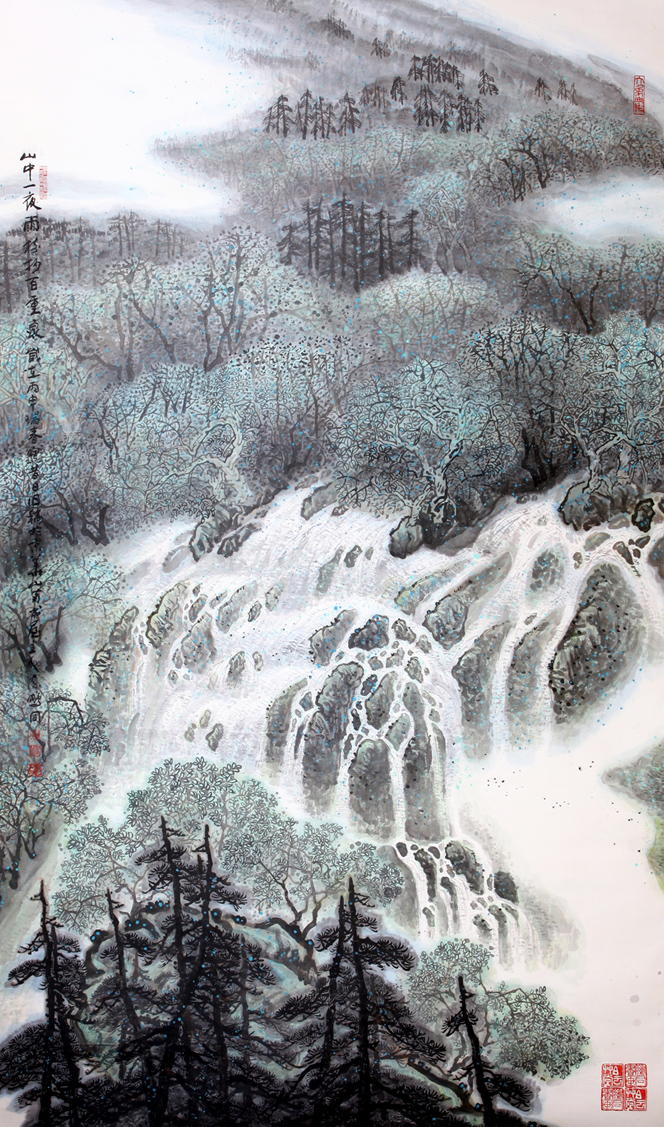 2835号  山中一夜雨，树抄百重泉，丙申年作，288x175厘米.jpg