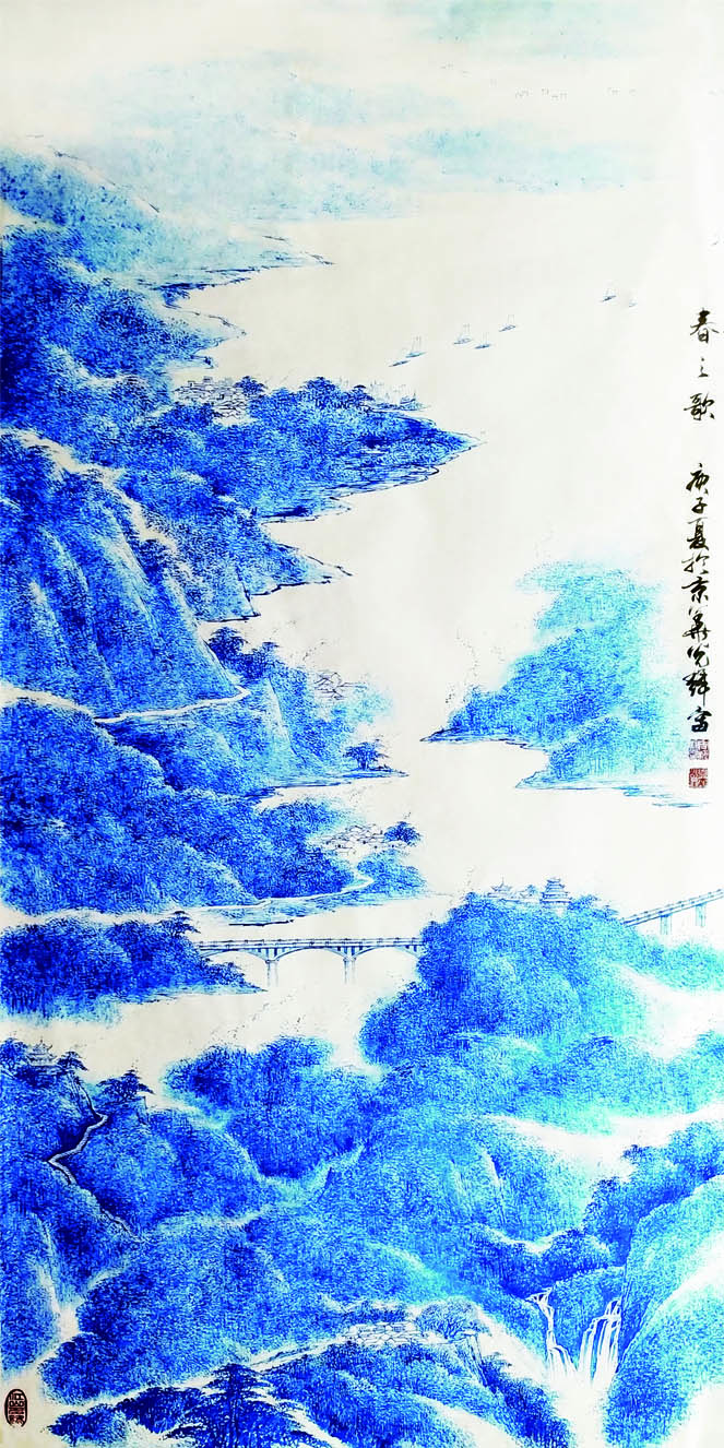 作品名称:春之歌。尺寸:138cm乘68cm。2020年创作。.jpg 作品名称:春之歌。尺寸:138cm乘68cm。2020年创作。.jpg