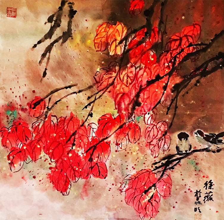 名称:胜似春光---创作:2015------尺寸:68CMx68CM.jpg 名称:胜似春光---创作:2015------尺寸:68CMx68CM.jpg