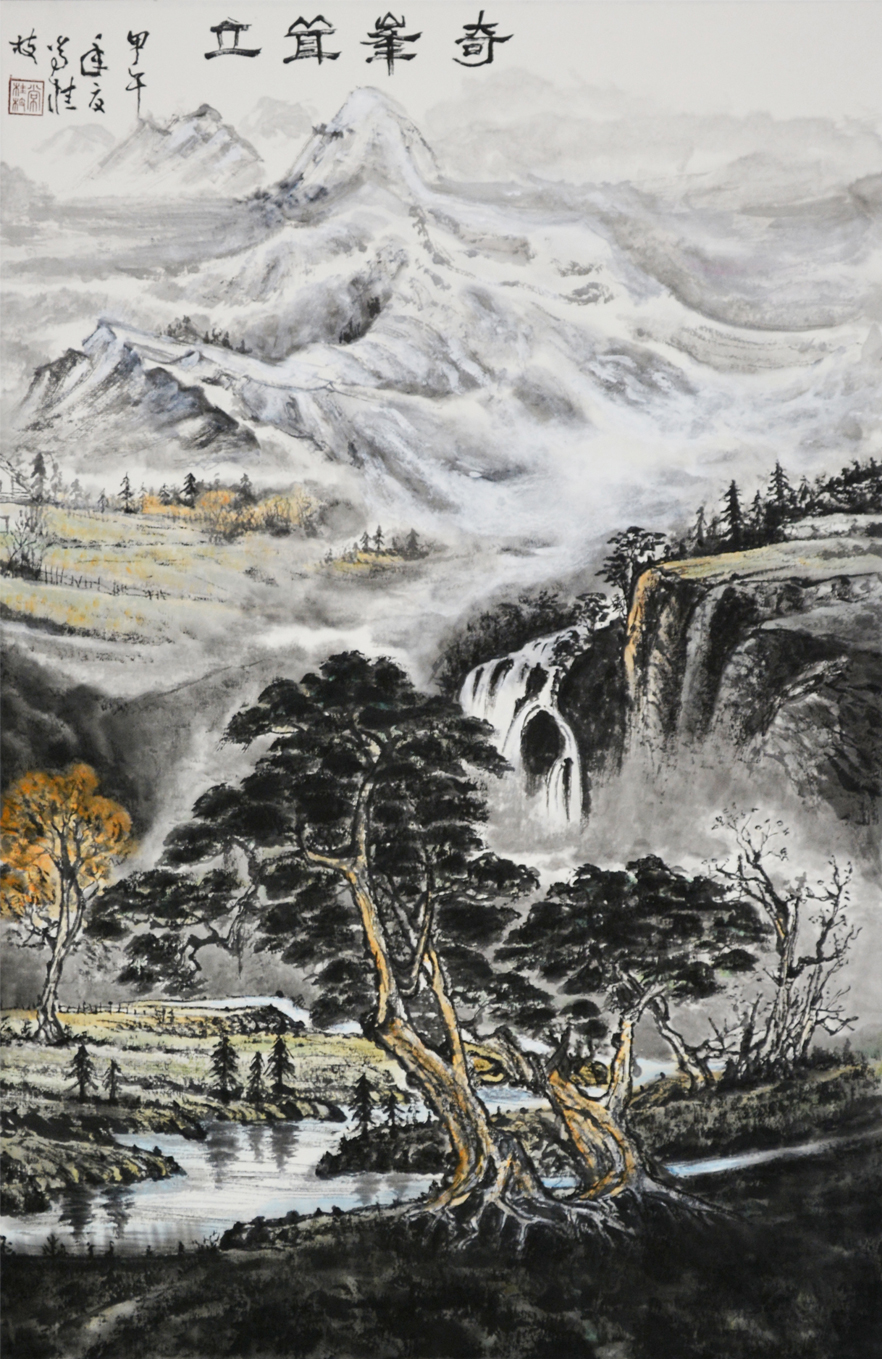 2947号 奇峰耸立,80x49cm,2014年.jpg 2947号 奇峰耸立,80x49cm,2014年.jpg