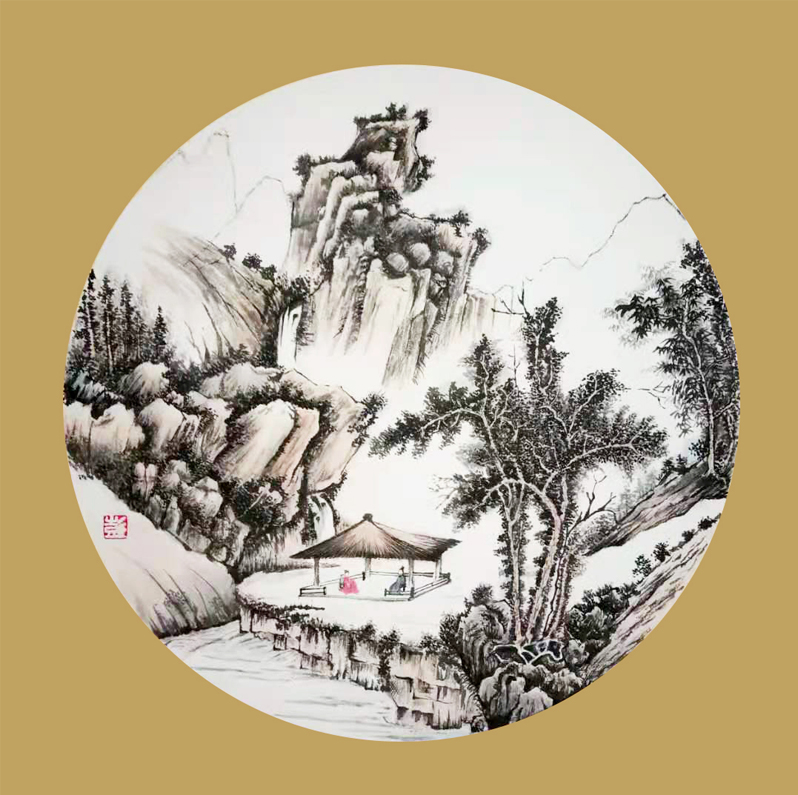 2532号 作品名称:亭间小憩。尺寸:50cm乘50cm。2020年创作。.jpg 2532号 作品名称:亭间小憩。尺寸:50cm乘50cm。2020年创作。.jpg