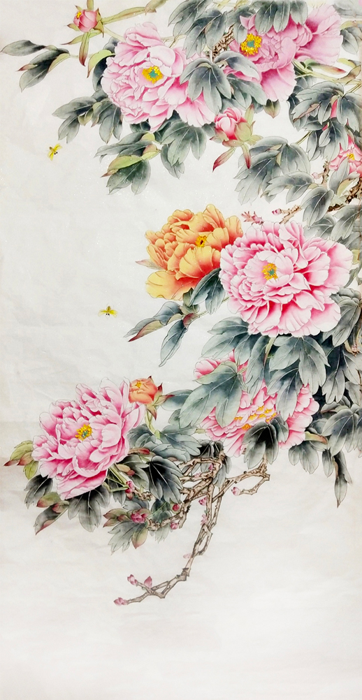 2776号 作品名称:花开富贵。尺寸:136cm乘68cm。2019年创作。.jpg 2776号 作品名称:花开富贵。尺寸:136cm乘68cm。2019年创作。.jpg