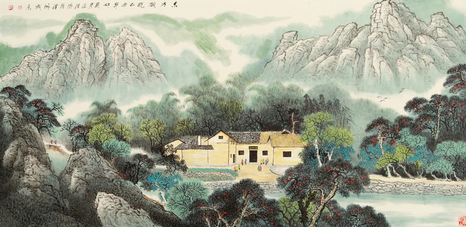 2382号--东方欲晓,乙酉年,八尺整张.jpg 2382号--东方欲晓,乙酉年,八尺整张.jpg