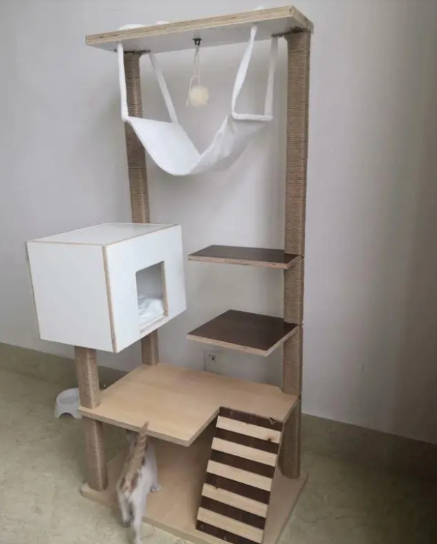 猫爬架我是这样做的