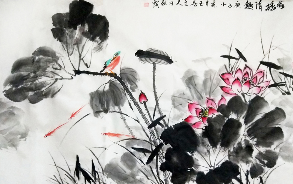 2651号 荷塘清趣 120cm乘80 2020.jpg 2651号 荷塘清趣 120cm乘80 2020.jpg